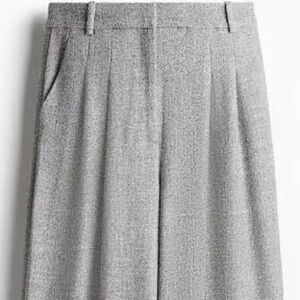 H&M Viscose Gray Wide-Leg Pants